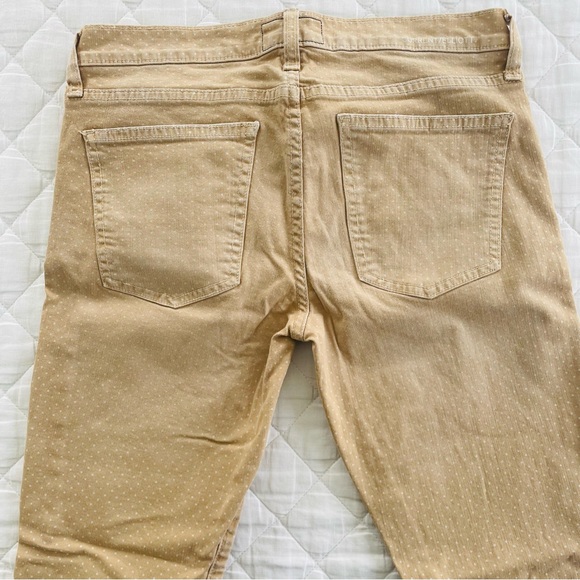 Current Elliott Jeans Stiletto Skinny Polka Dot tan Haystack Denim - Picture 6 of 10